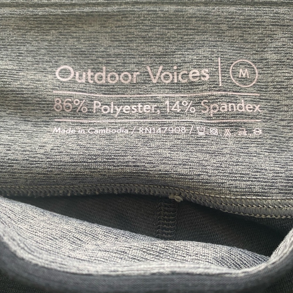 OUTDOOR VOICES Mid Rise‎ Tri Color Spring Legging - Picture 6 of 6